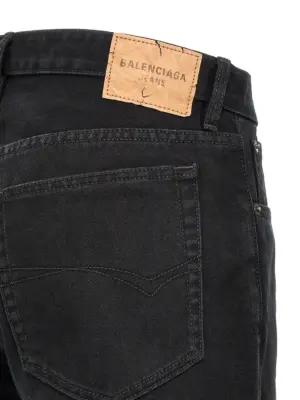 'Taglio Dritto' jeans 100% cotton BALENCIAGA Black