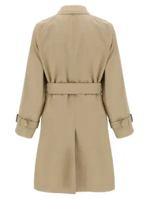 Car coat gabardine 8108800FOSSIL BURBERRY Beige