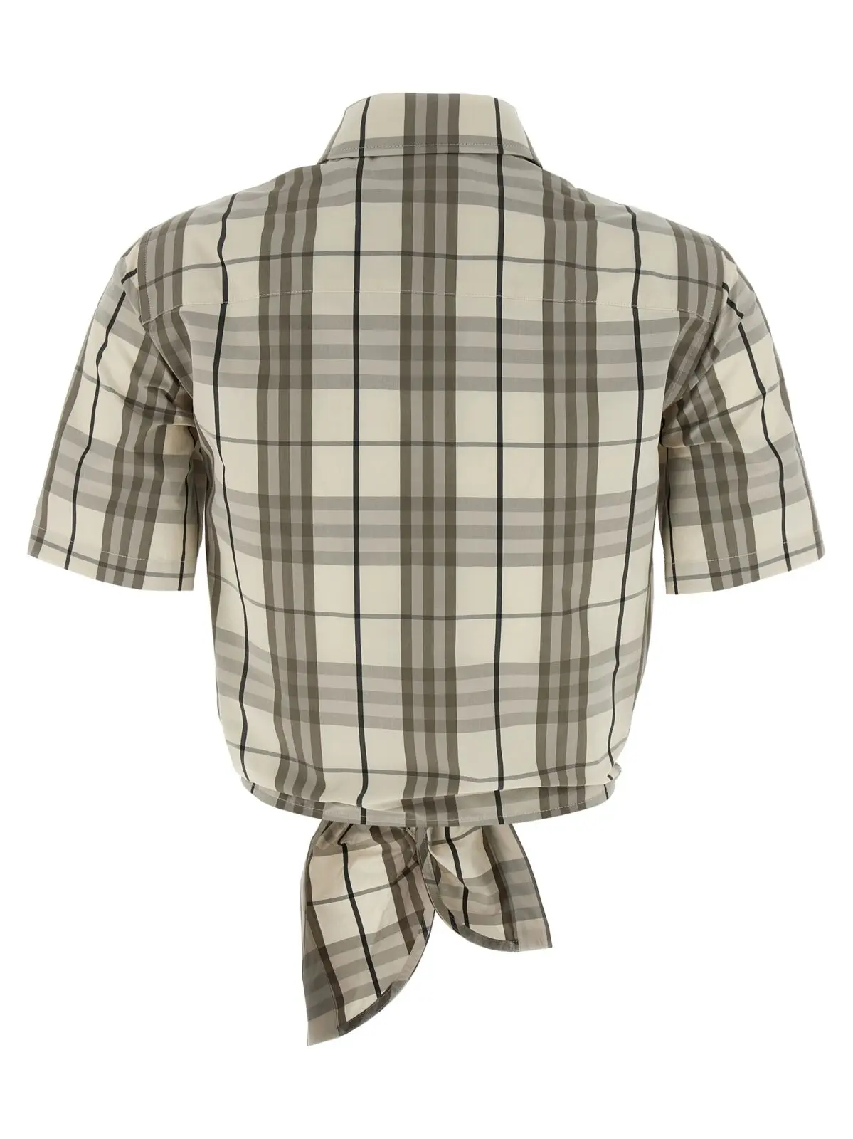 Сорочка укорочена Burberry Багатокольорова 2 Cropped shirt 8109229COTTONIPCHECK BURBERRY Multicolor