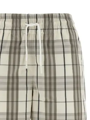 Check Bermuda shorts Woman BURBERRY Gray