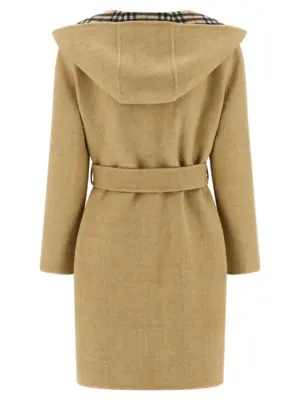 'Hampshire' reversible coat Woman BURBERRY Beige