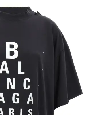 'Optical' T-shirt Woman BALENCIAGA Black