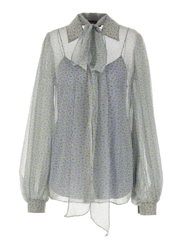 Chiffon shirt GUCCI Gray