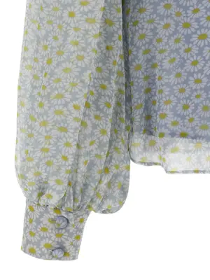 Chiffon shirt 100% silk GUCCI Gray