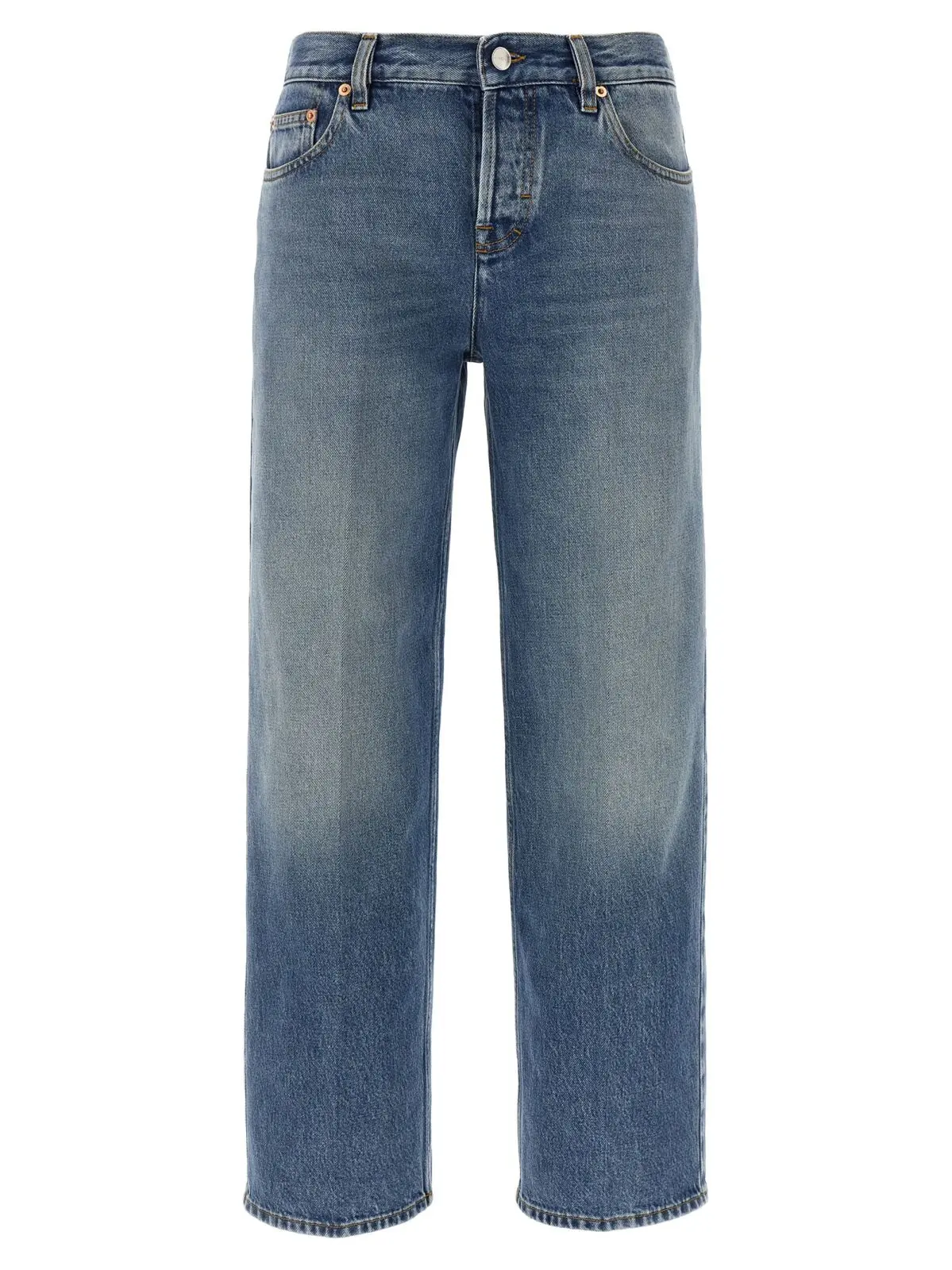 Джинси прямі Gucci Блакитні 1 Straight leg jeans GUCCI Light Blue