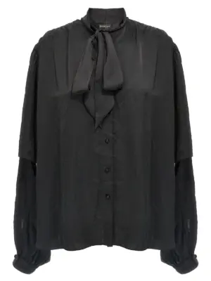 'Double Sleeve' shirt BALENCIAGA Black