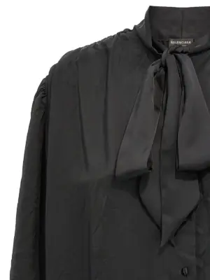 'Double Sleeve' shirt Woman BALENCIAGA Black
