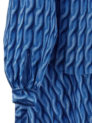 'Double Sleeve' dress 100% polyester BALENCIAGA Blue