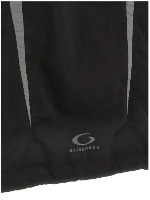 'Tracksuit Loop Sports Icon Ampia' jacket 100% polyester BALENCIAGA Black