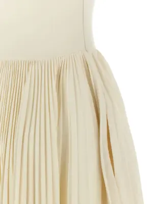 Asymmetrical dress 100% cotton MCQUEEN White