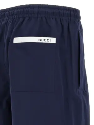 Cotton bermuda shorts 100% cotton GUCCI Blue