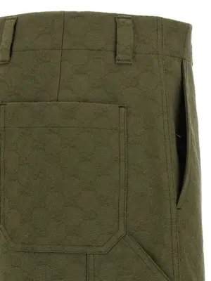 Bermuda GG 100% cotton GUCCI Green