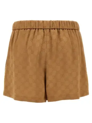 Satin shorts GG 814743ZAQKJ2031 GUCCI Brown