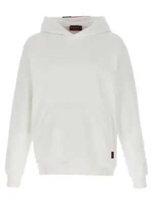 Nastro Web hoodie GUCCI White