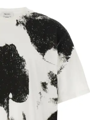 'Skull' T-shirt Man MCQUEEN White/Black