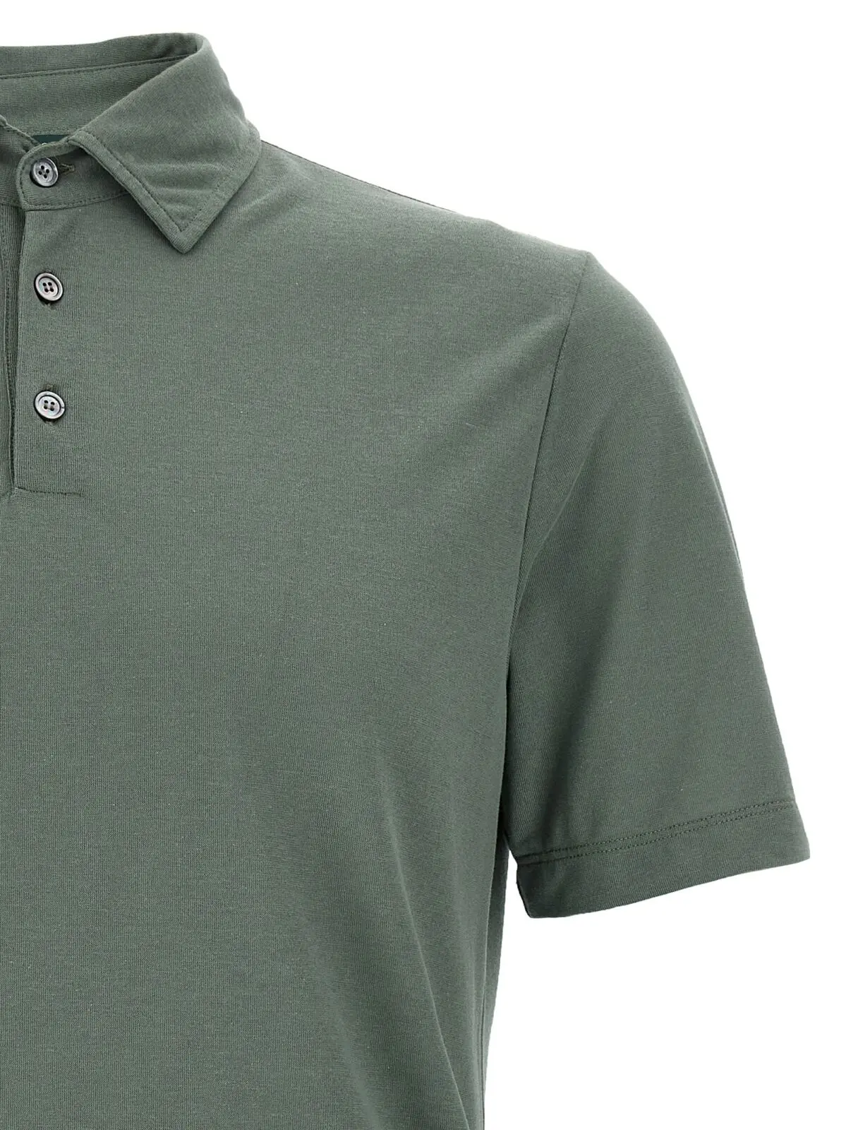 Поло Zanone Ice Cotton Зелене 3 'Ice Cotton' polo shirt Man ZANONE Green
