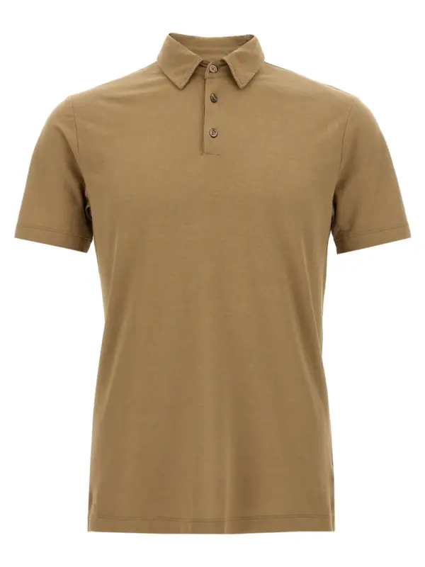 'Ice Cotton' polo shirt ZANONE Brown