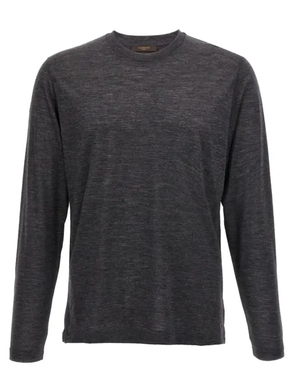 Light wool T-shirt ZANONE Gray