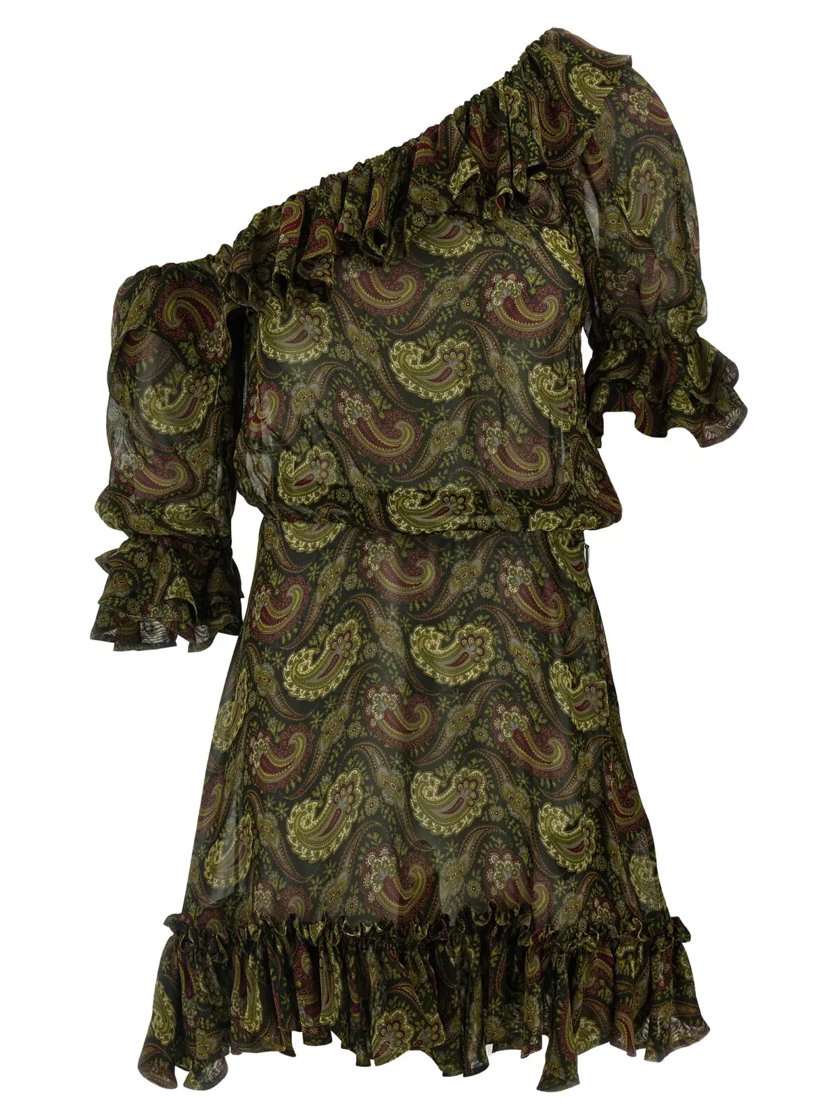 Сукня з пейслі Paisley Saint Laurent Багатокольорова 1 Paisley dress SAINT LAURENT Multicolor