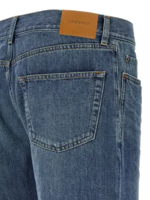 'Mick' jeans 100% cotton SAINT LAURENT Blue