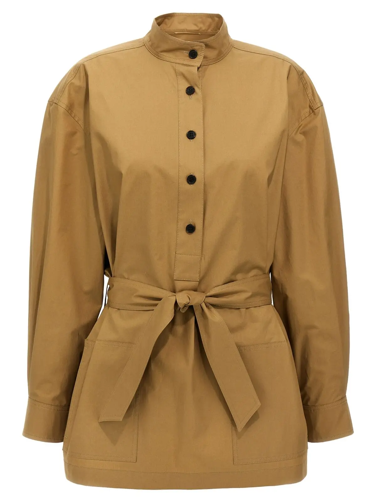 Туніка Saint Laurent Cotton Бежева 1 Cotton tunic SAINT LAURENT Beige