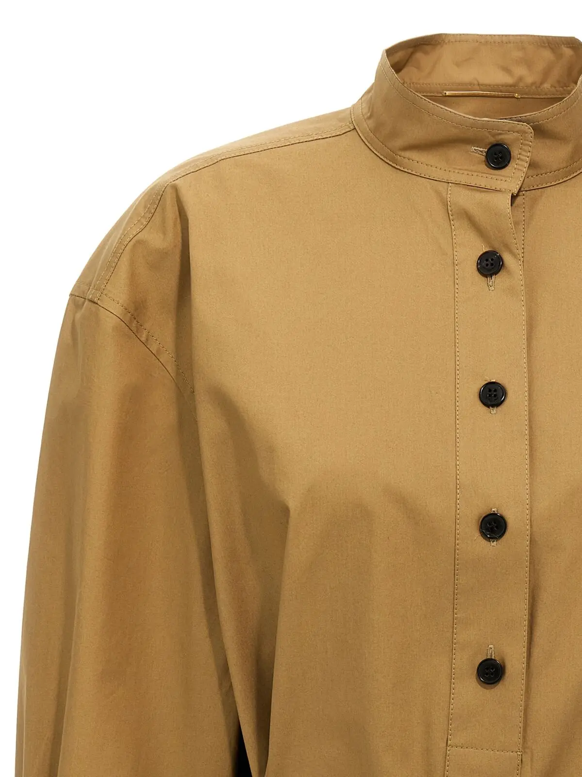 Туніка Saint Laurent Cotton Бежева 3 Cotton tunic Woman SAINT LAURENT Beige