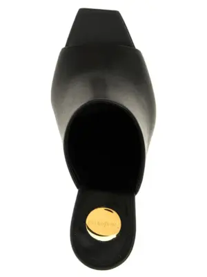 'Jill' mules 100% leather SAINT LAURENT Black