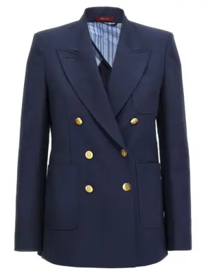 Double-breasted blazer GUCCI Blue
