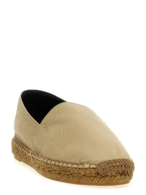 Logo embroidery espadrilles 818248AADNZ9715 SAINT LAURENT Beige