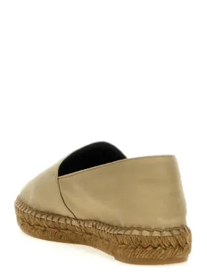 Logo embroidery espadrilles Woman SAINT LAURENT Beige