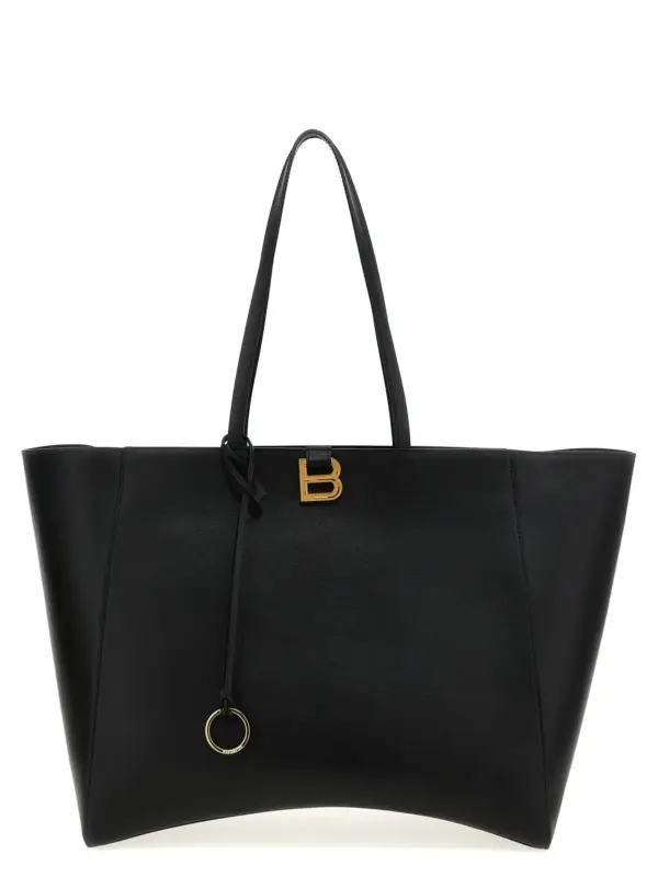 'Tote Hourglass Soft' large shopping bag BALENCIAGA Black