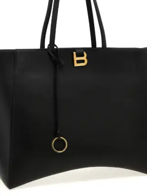 'Tote Hourglass Soft' large shopping bag Woman BALENCIAGA Black