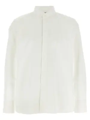 Flap collar shirt SAINT LAURENT White
