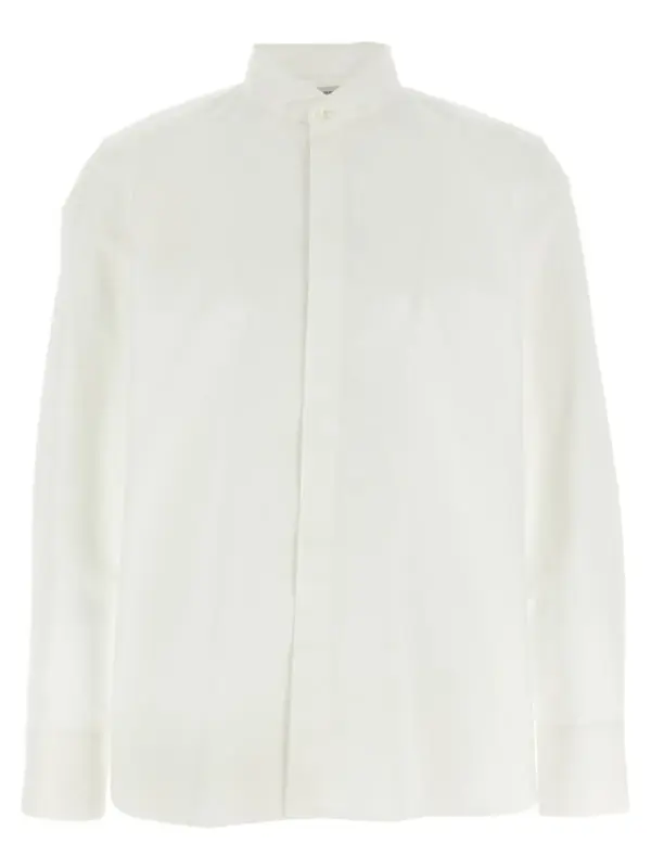 Flap collar shirt SAINT LAURENT White