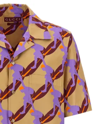 'Twisted surf' shirt Man GUCCI Multicolor