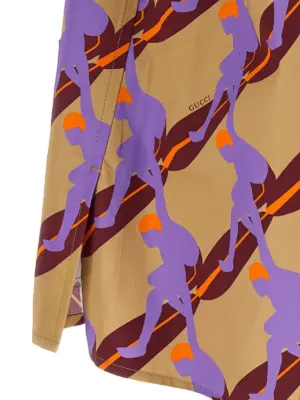 'Twisted surf' shirt 100% cotton GUCCI Multicolor