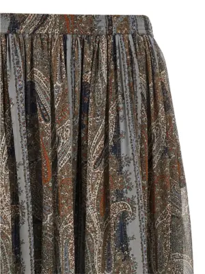 Paisley skirt Woman SAINT LAURENT Multicolor