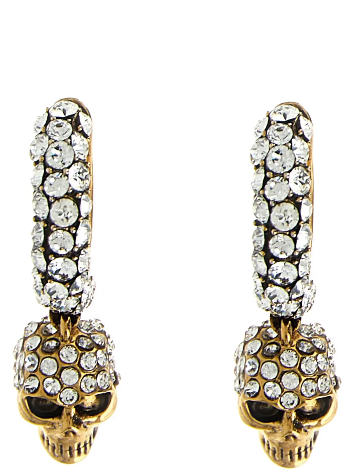 Сережки Mcqueen Skull Золоті 1 Skull earrings MCQUEEN Gold