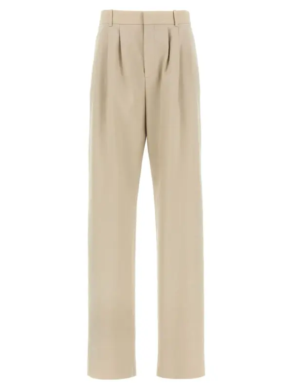 Pleat pants SAINT LAURENT Beige