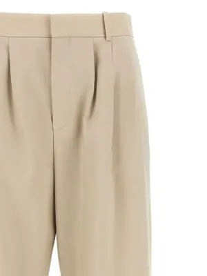 Pleat pants Woman SAINT LAURENT Beige