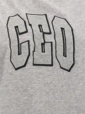 'CEO Team Logo' T-shirt 100% cotton BALENCIAGA Gray