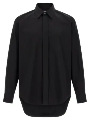 Logo embroidery shirt MCQUEEN Black