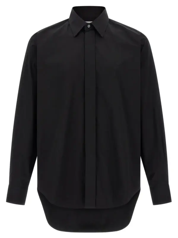 Logo embroidery shirt MCQUEEN Black