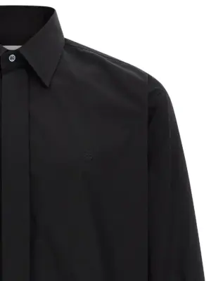 Logo embroidery shirt Man MCQUEEN Black