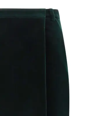 Velvet skirt Woman SAINT LAURENT Green