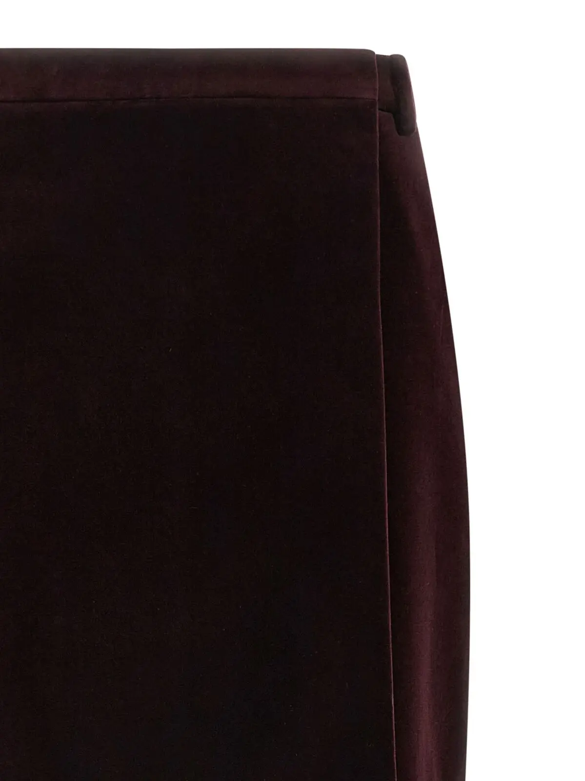 Спідниця Saint Laurent Velvet Бордова 3 Velvet skirt Woman SAINT LAURENT Bordeaux