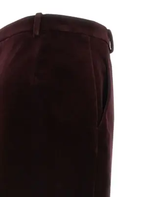 Velvet skirt 100% cotton SAINT LAURENT Bordeaux