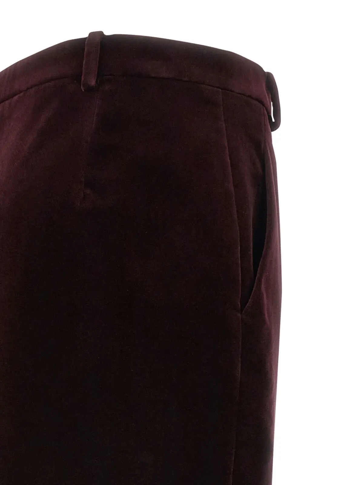 Спідниця Saint Laurent Velvet Бордова 4 Velvet skirt 100% cotton SAINT LAURENT Bordeaux