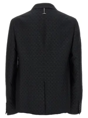 'Skull' blazer 827198QRABU1010 MCQUEEN Black