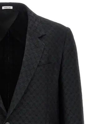 'Skull' blazer Man MCQUEEN Black